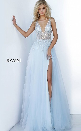Jovani Style JOVANI 4019 #0 default Light Blue/Silver thumbnail
